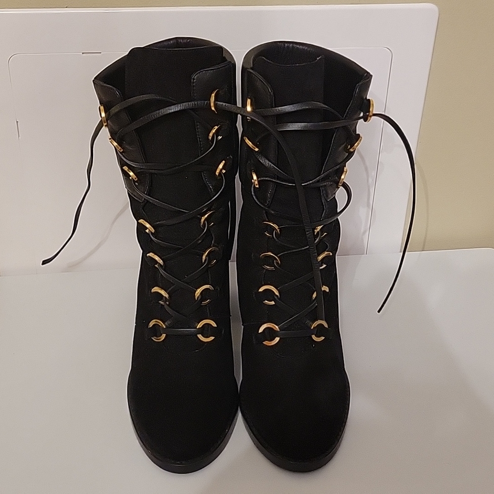 Stuart Weitzman Watson Black Suede Boots